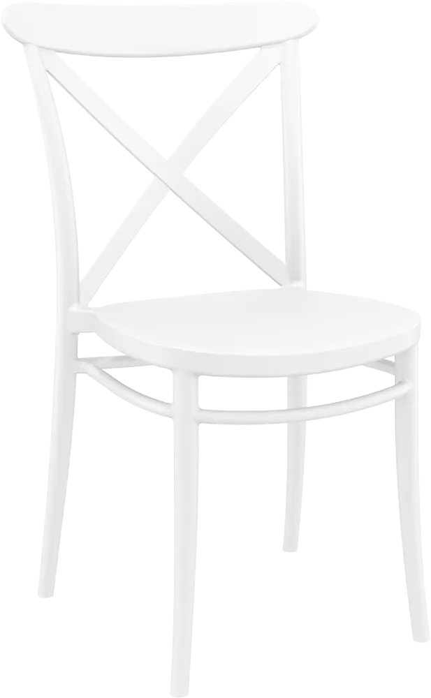 Cross chair white studio