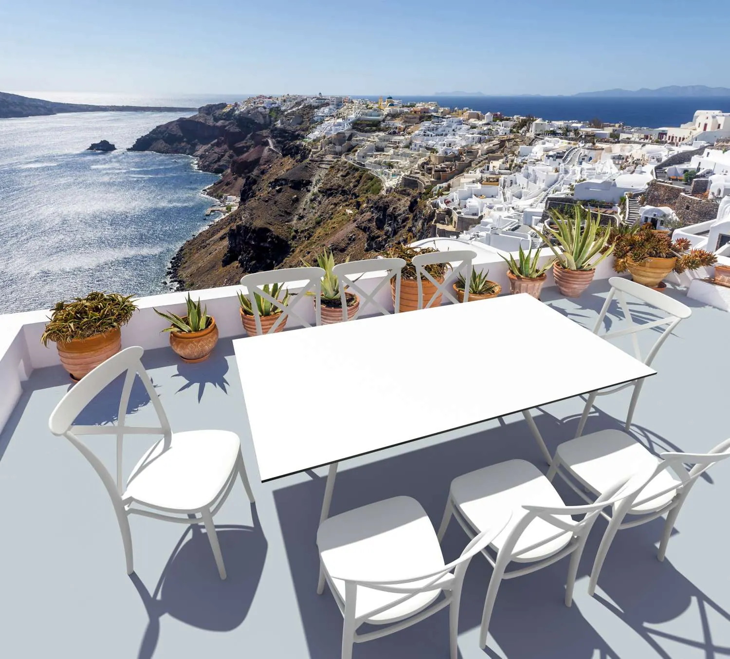 Cross chairs with Air 180 table