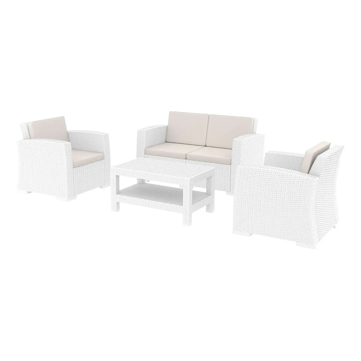 Monaco lounge set white