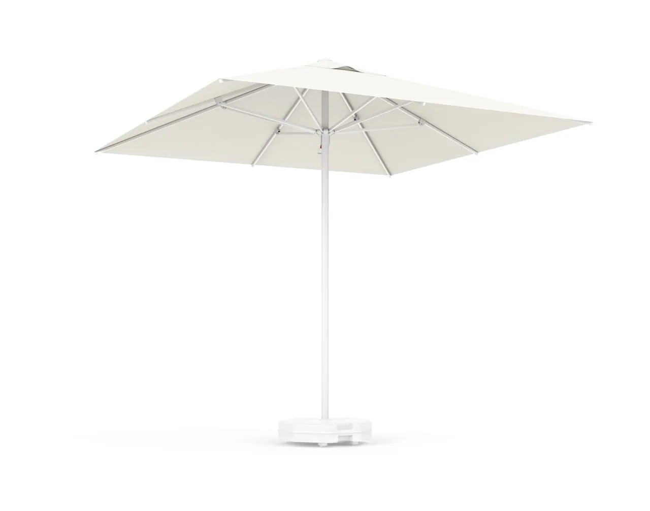 Manual White outdoor parasol family