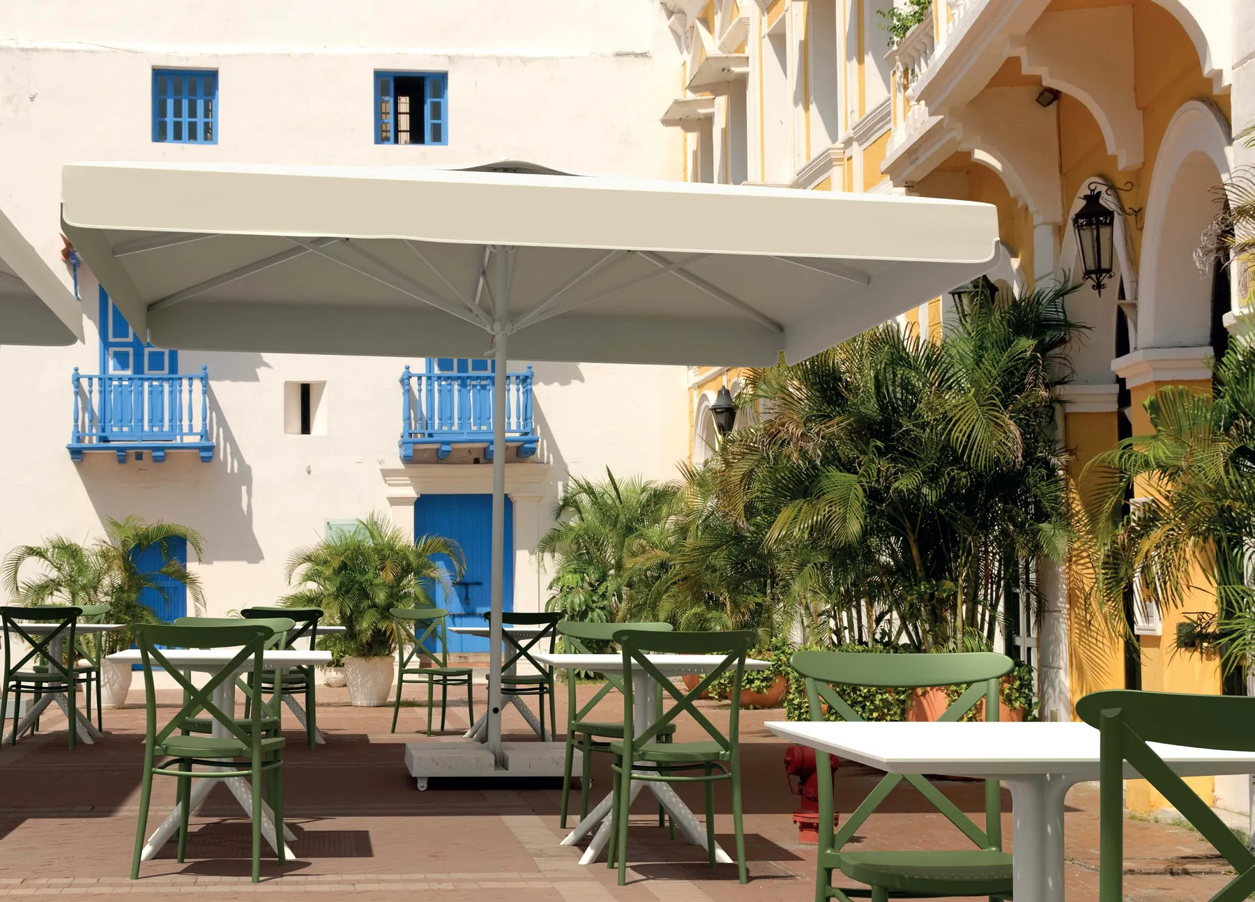 Manual Telescopic outdoor parasol family